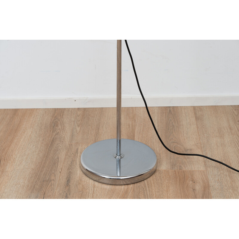 Vintage chrome-plated metal floor lamp