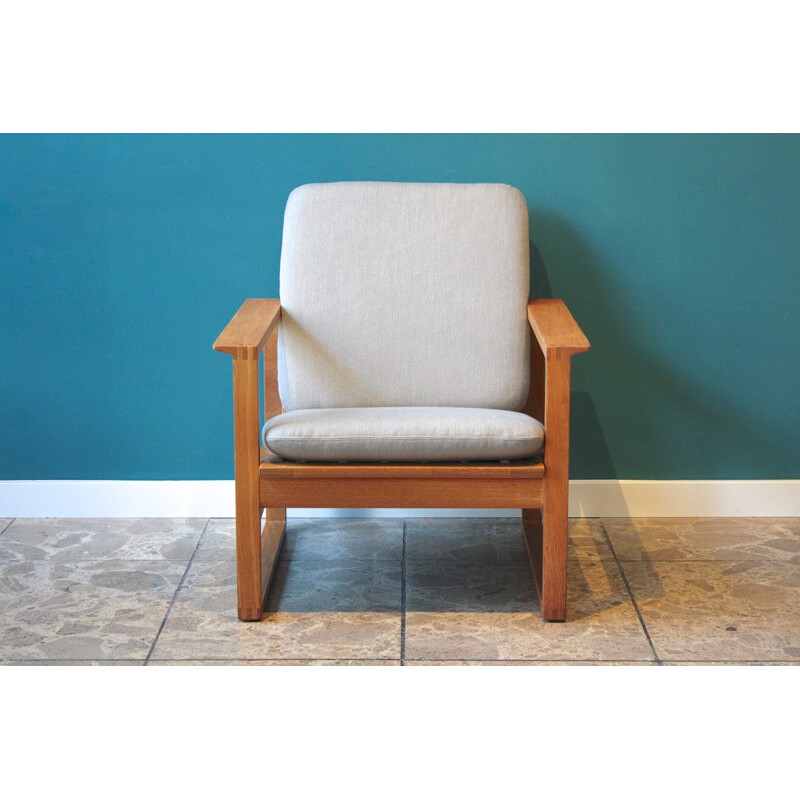 Frederica lounge chair in oak, Borge MORGENSEN - 1956