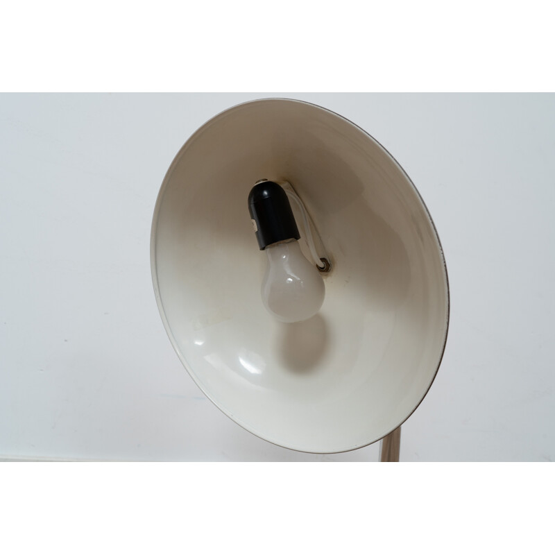 Lámpara de escritorio vintage de metal cromado "144" de H. Busquet