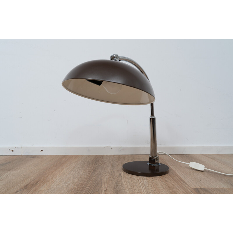 Lampe de bureau vintage en métal chromé "144" par H. Busquet