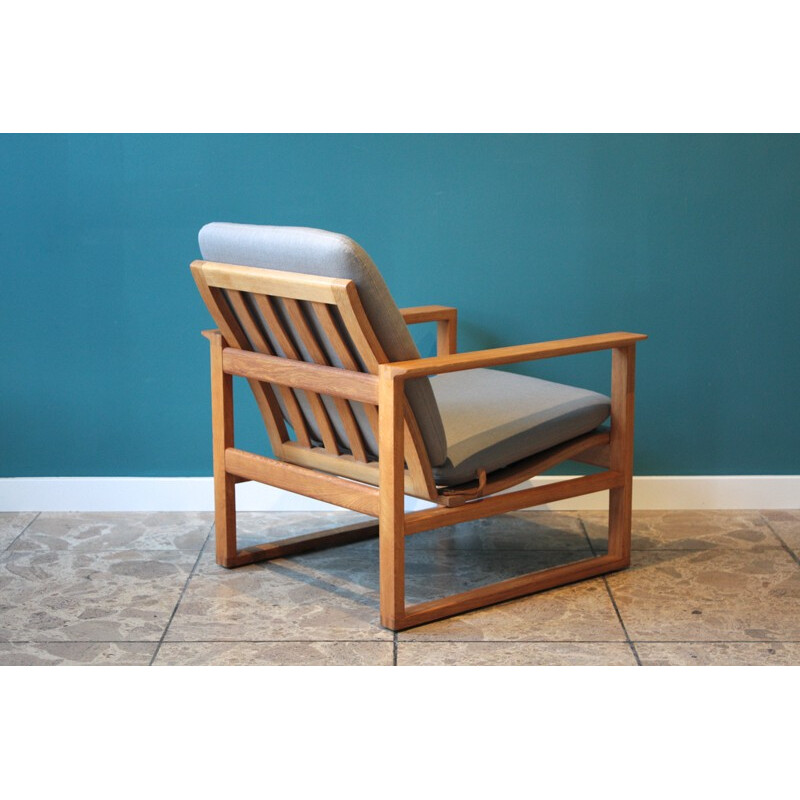 Frederica lounge chair in oak, Borge MORGENSEN - 1956