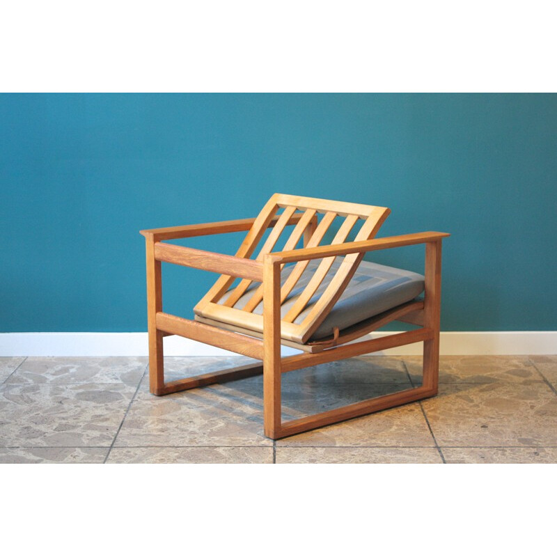 Frederica lounge chair in oak, Borge MORGENSEN - 1956