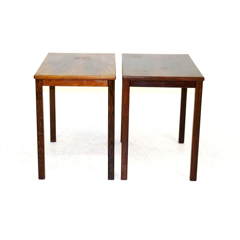 Vintage rosewood side tables, Sweden 1960