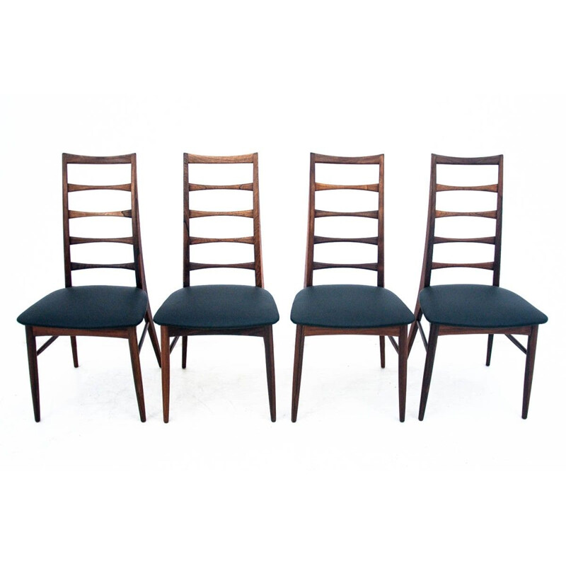 Set of 4 chairs teak Denmark, 1960s