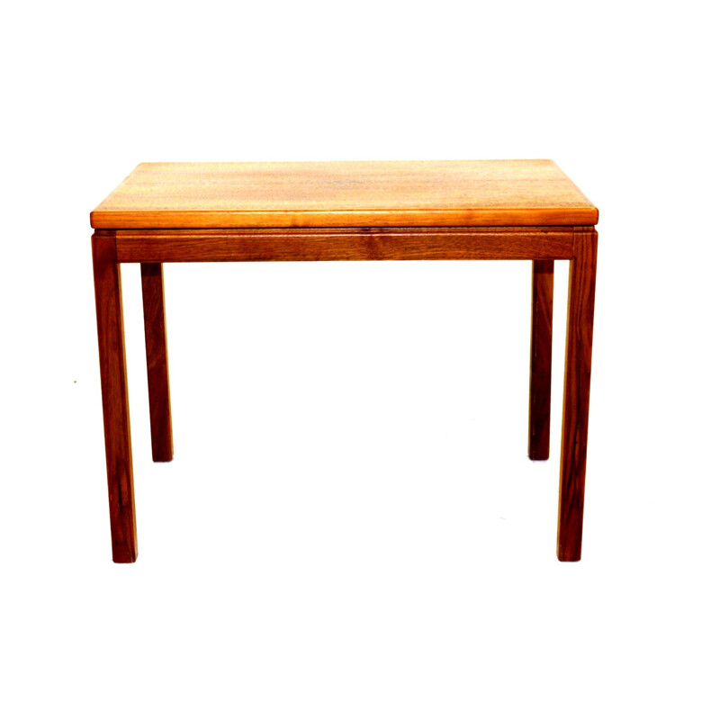 Vintage walnut side table Sweden 1960