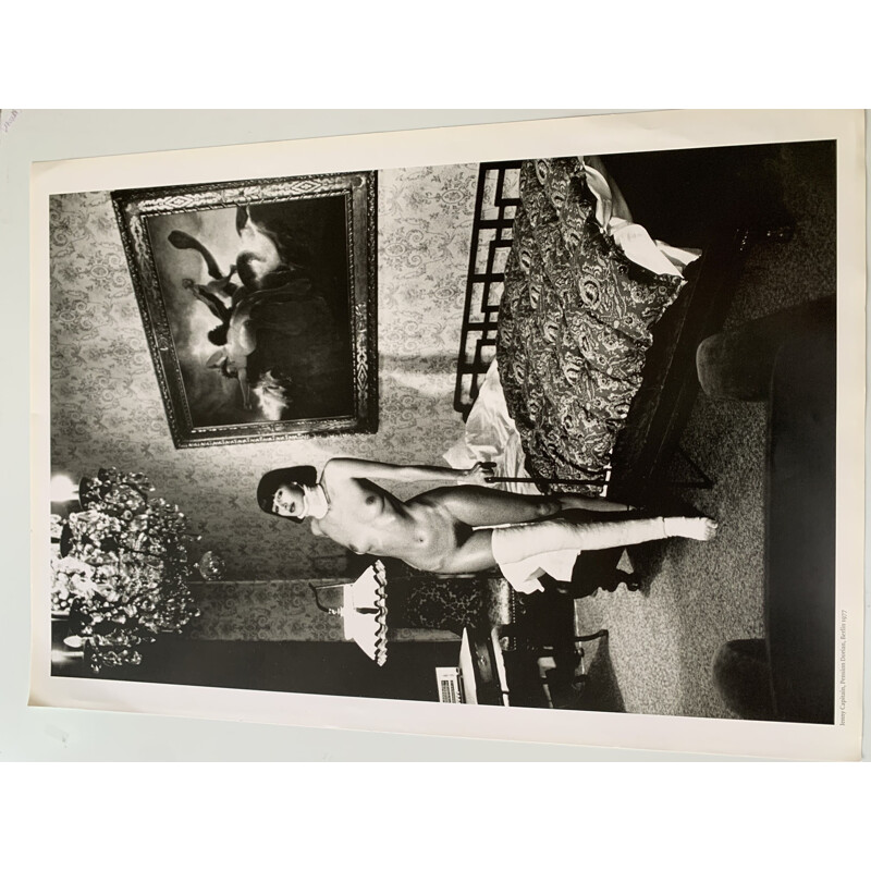 Vintage photograph Helmut Newton SUMO - Jenny Capitain, Pension Dorian, Berlin 1977