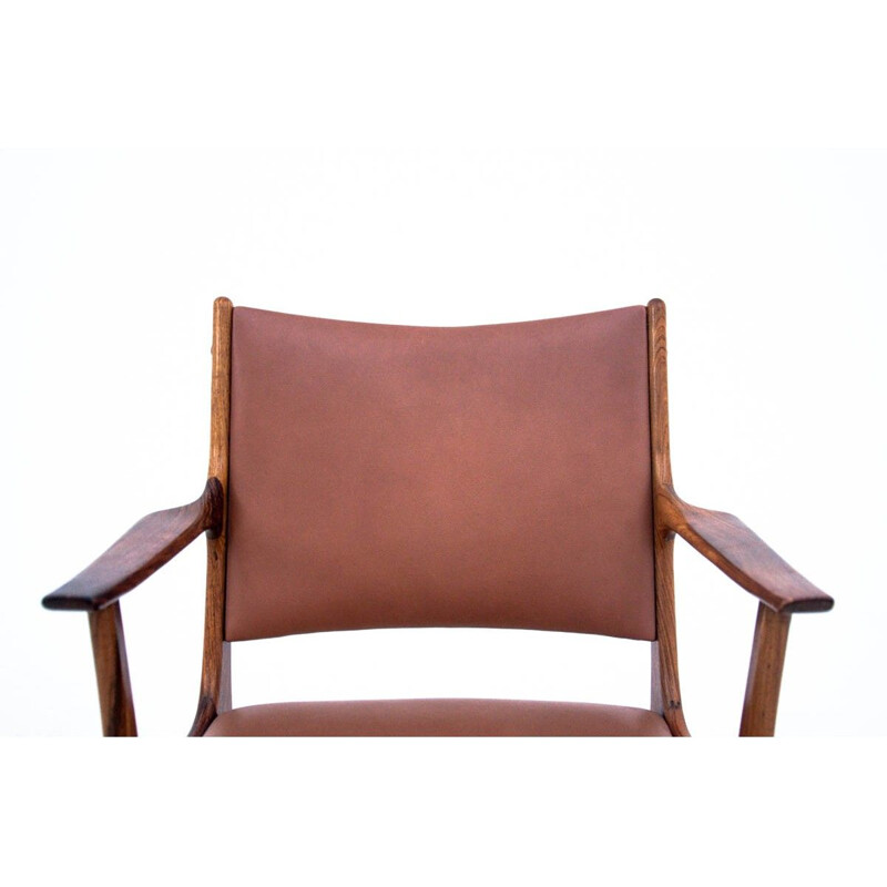 Pair of vintage rosewood armchairs, Denmark 1960