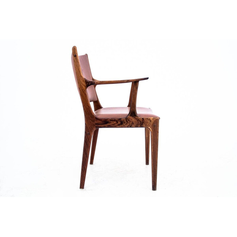 Pair of vintage rosewood armchairs, Denmark 1960