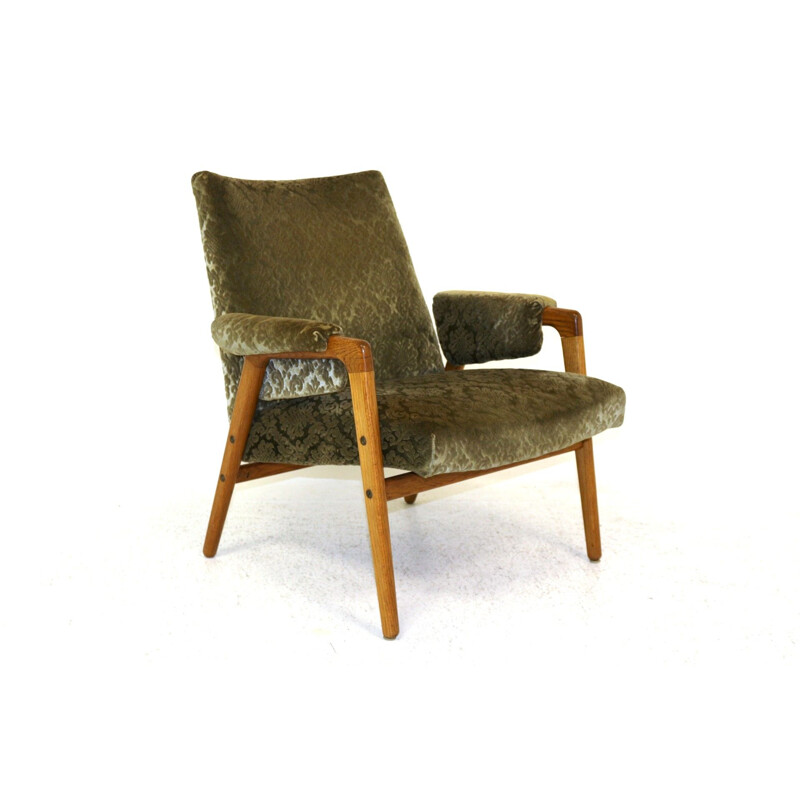 Fauteuil vintage par yngve ekström pour la maison de fabrique suédoise swedese 1960