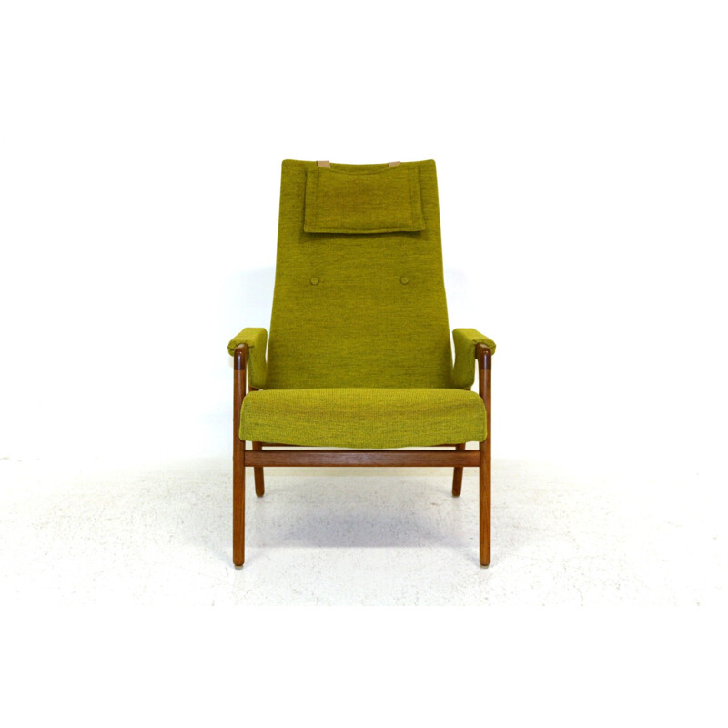 Vintage oak armchair, Sweden 1960