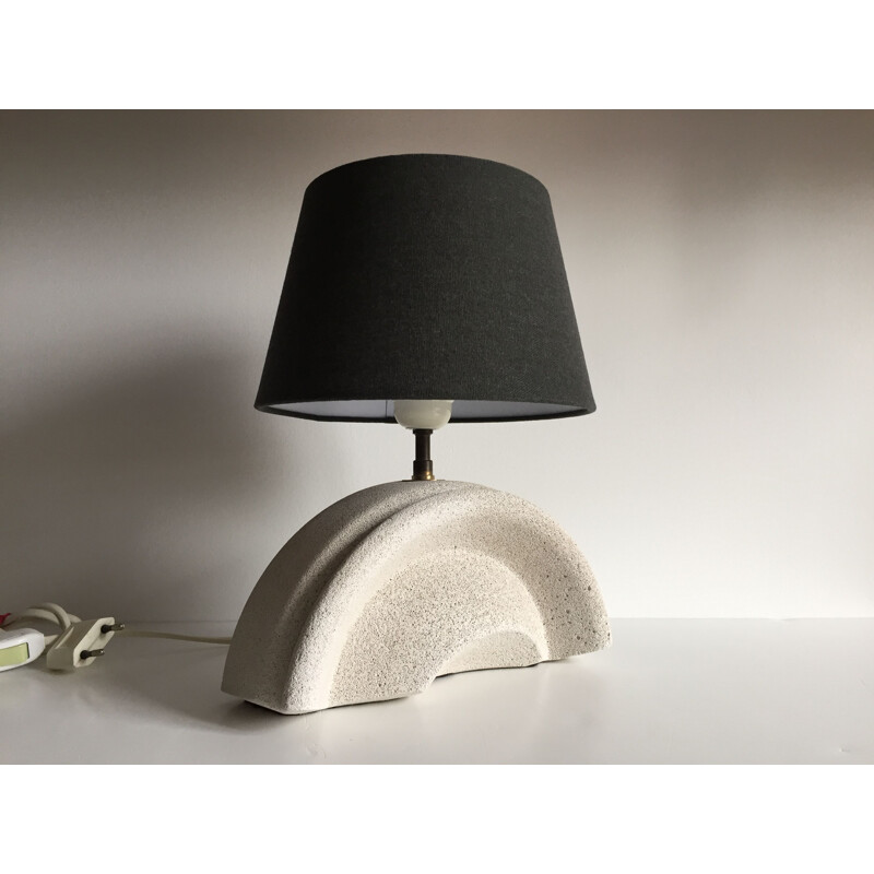 Vintage lamp in cellular concrete inspired by Albert Tormos 1980
