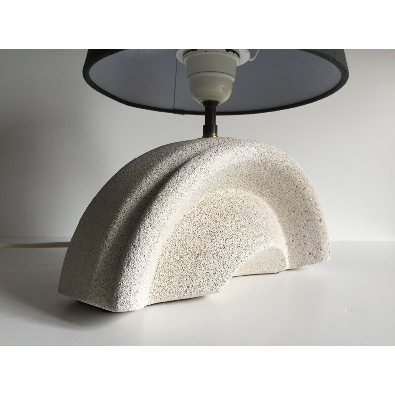 Vintage lamp in cellular concrete inspired by Albert Tormos 1980