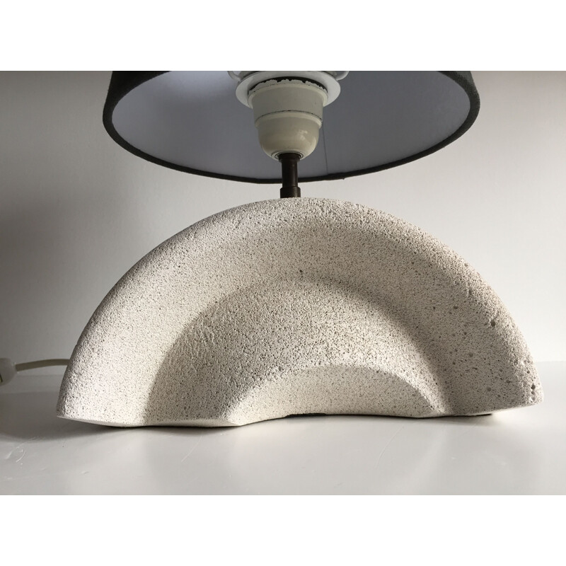 Vintage lamp in cellular concrete inspired by Albert Tormos 1980