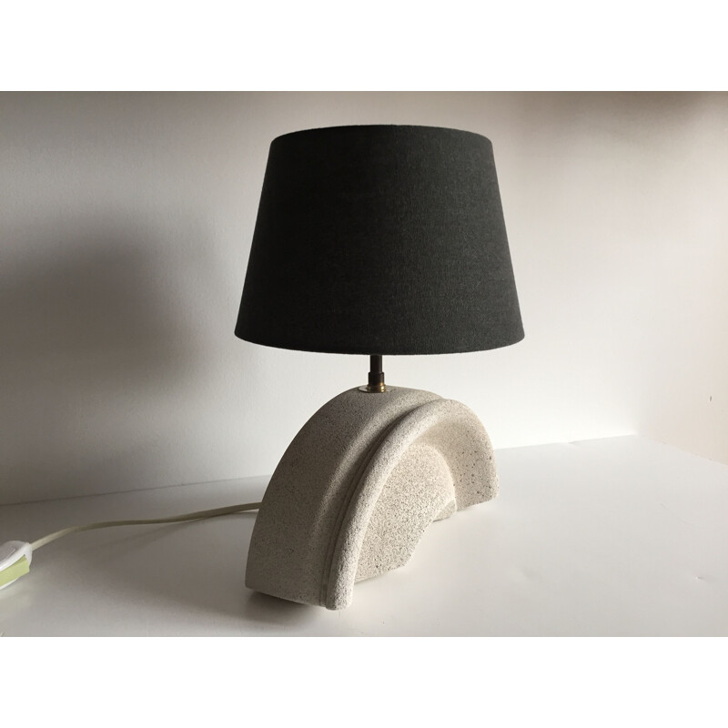 Vintage lamp in cellular concrete inspired by Albert Tormos 1980