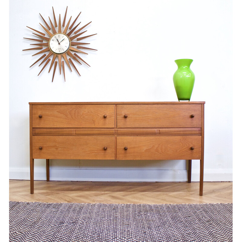 Vintage Teak Sideboard or Chest of Drawers 1960s