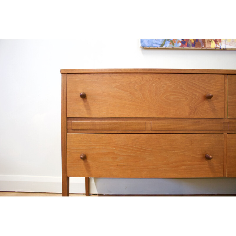 Vintage Teak Sideboard or Chest of Drawers 1960s