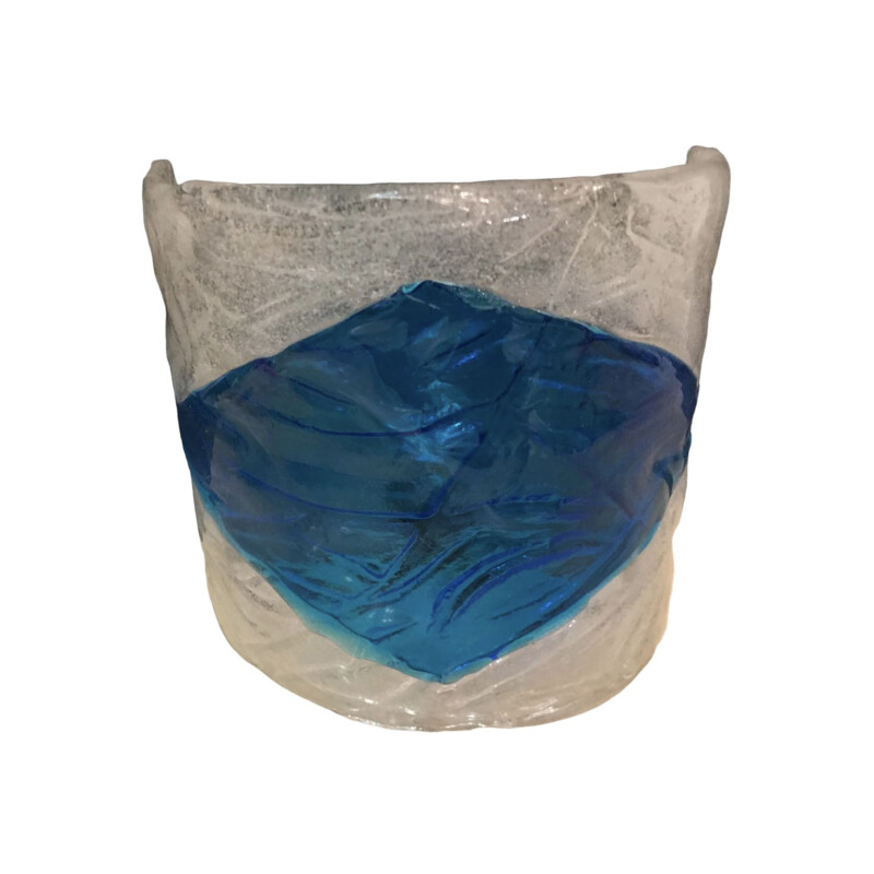 Lámpara vintage de cristal de Murano de Mazzega 1970