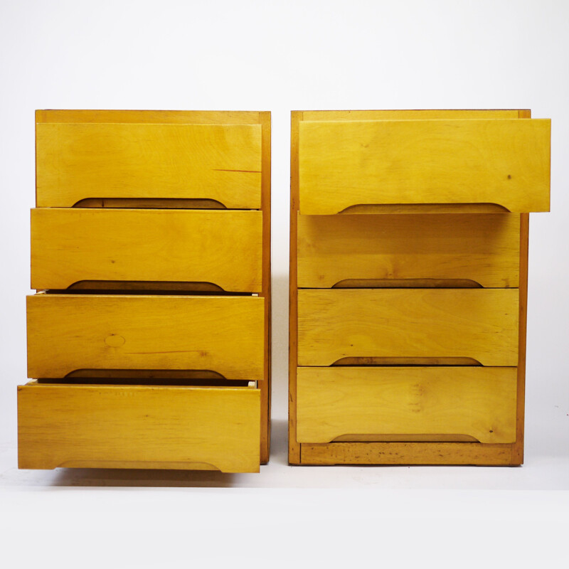 Pair of vintage chests of drawers by B Linden 1960