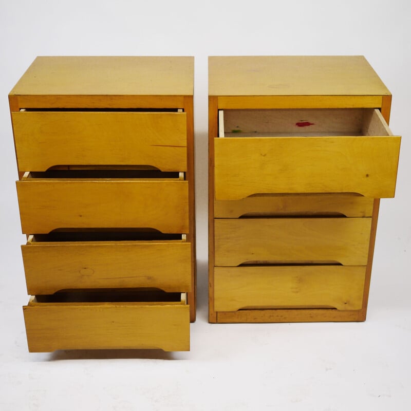 Pair of vintage chests of drawers by B Linden 1960