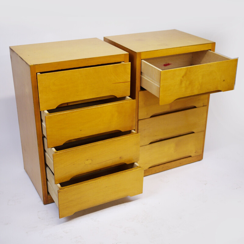 Pair of vintage chests of drawers by B Linden 1960