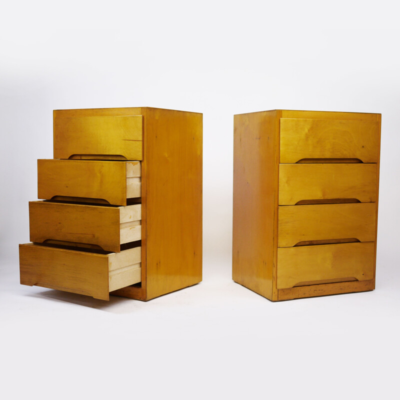 Pair of vintage chests of drawers by B Linden 1960