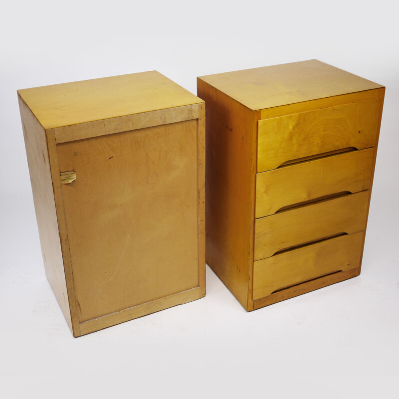 Pair of vintage chests of drawers by B Linden 1960