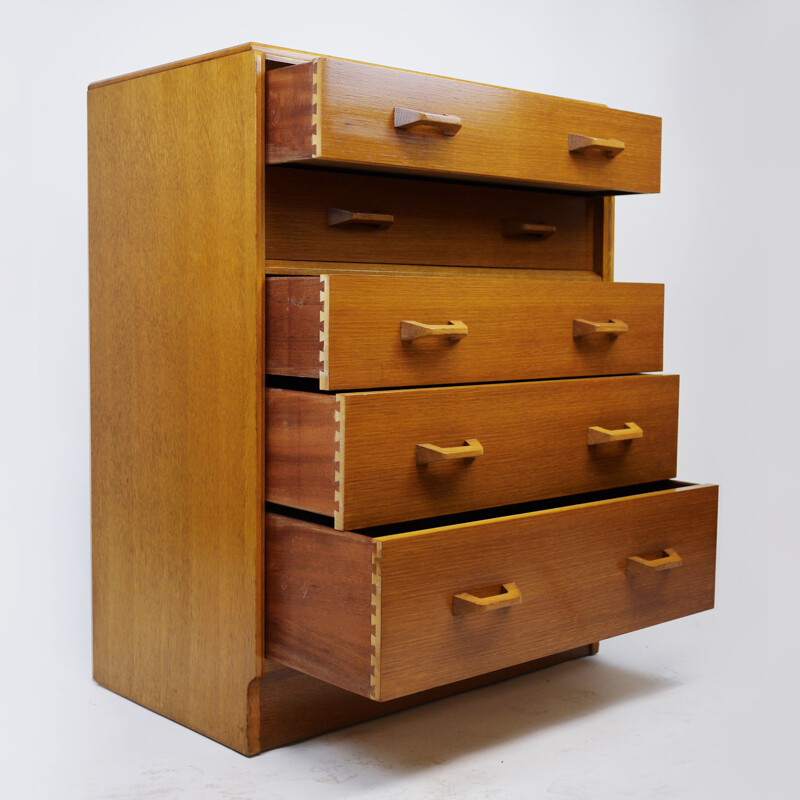 Vintage Brando oak chest of drawers by G Plan 1950