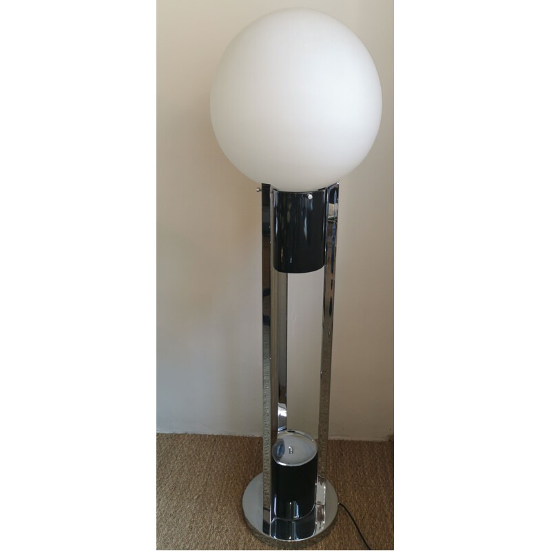 Lampadaire vintage en opaline XXL, Space Age 1970