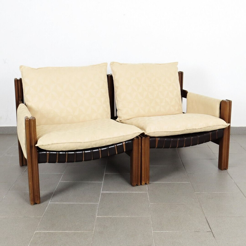 Pair of vintage armchairs by TON