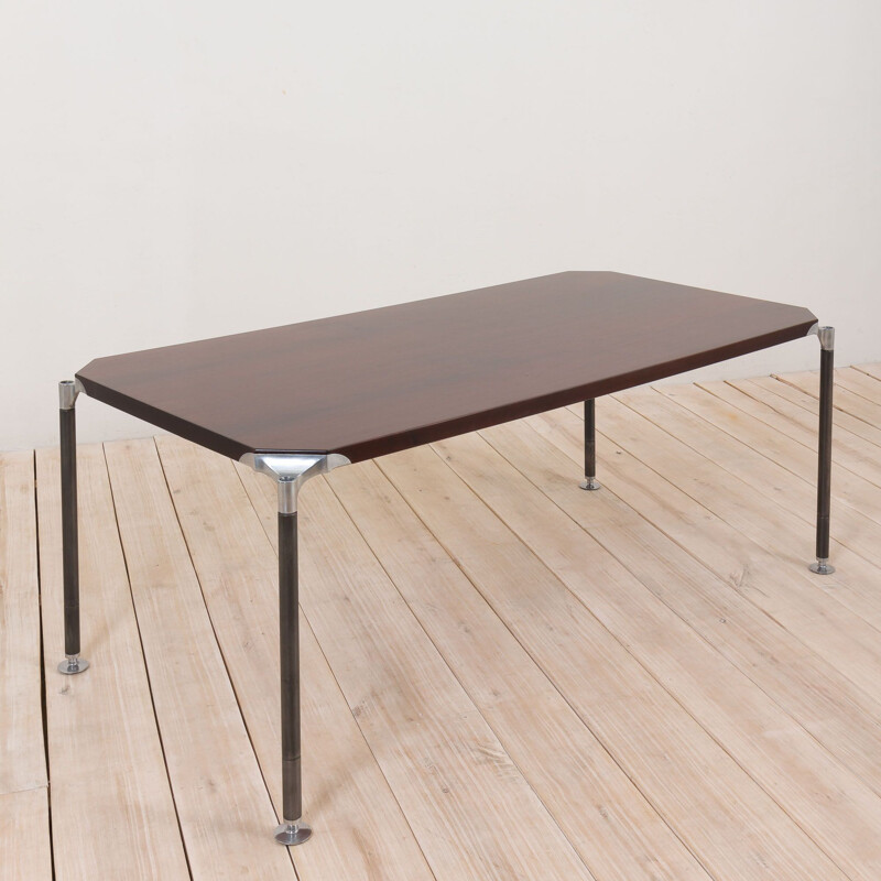 Table vintage en palissandre, série Roma Urio, par Ico et Luisa Parisi pour MIM, Italie 1950