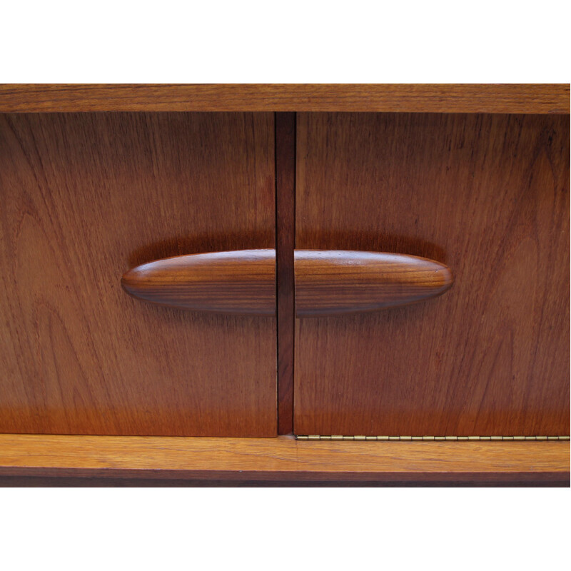 Vintage teak sideboard with bar, British 1960