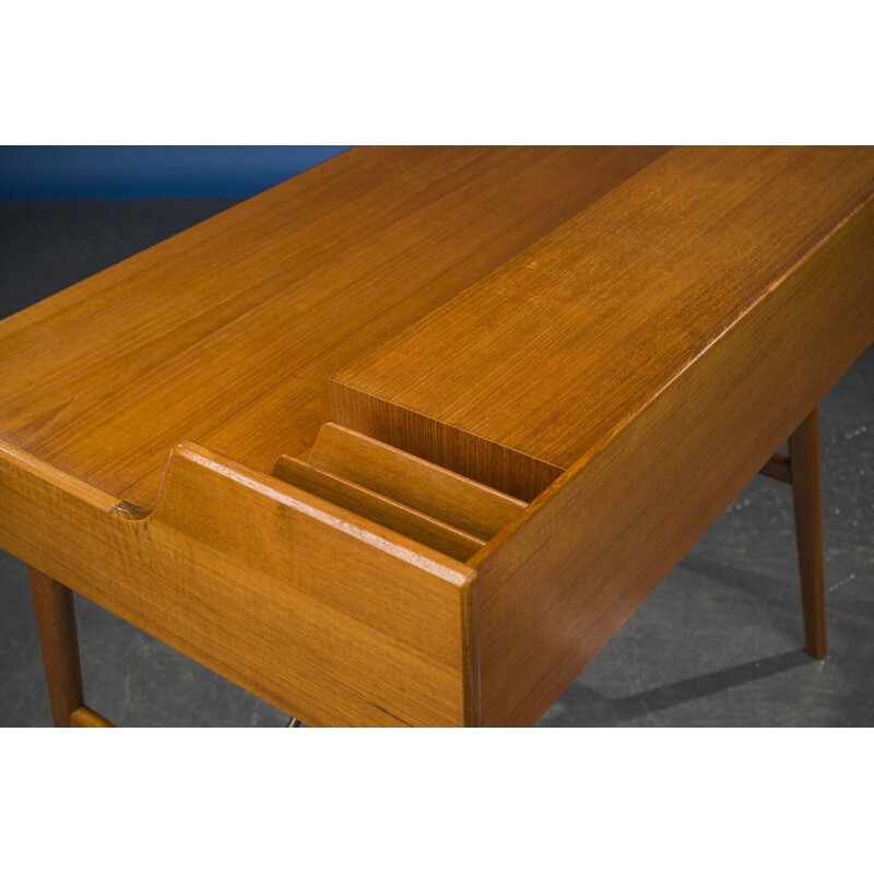 Scrivania vintage in teak modello 56 di Arne Wahl Iversen, Danimarca 1961