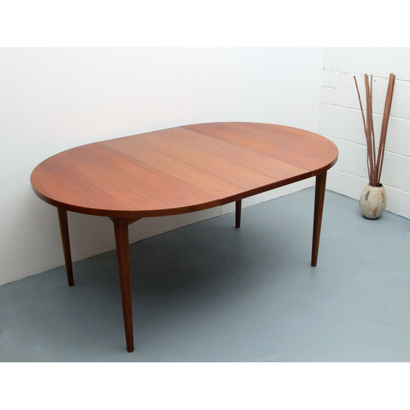 Vintage extendable teak dining table 1960