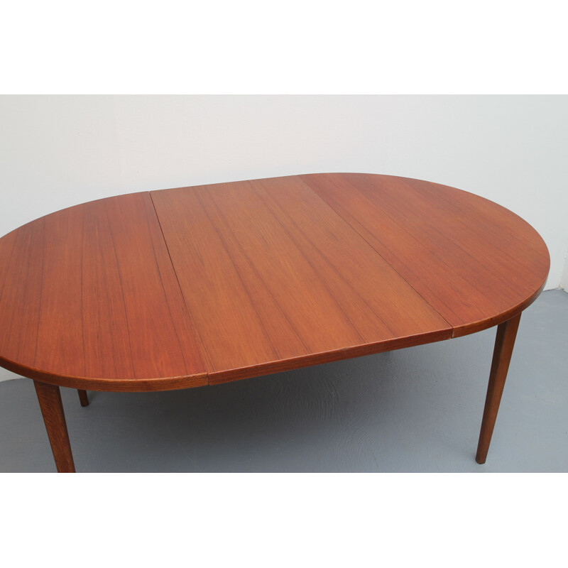 Vintage extendable teak dining table 1960