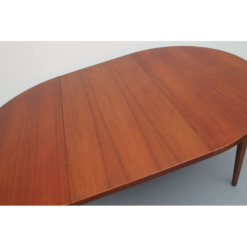 Vintage extendable teak dining table 1960