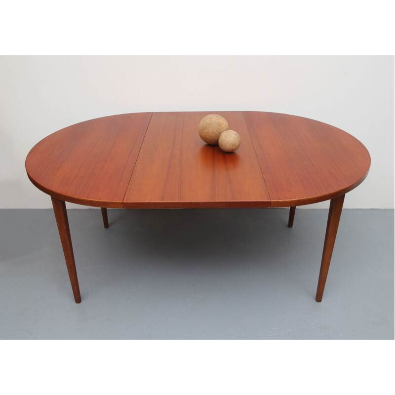 Vintage extendable teak dining table 1960