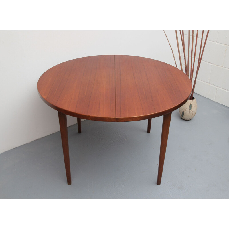 Vintage extendable teak dining table 1960