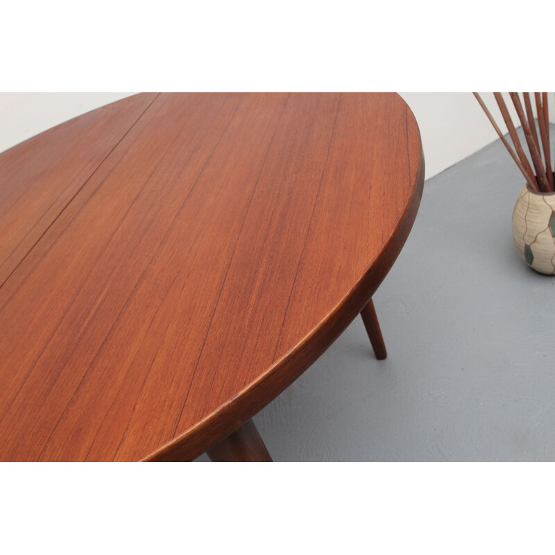 Vintage extendable teak dining table 1960