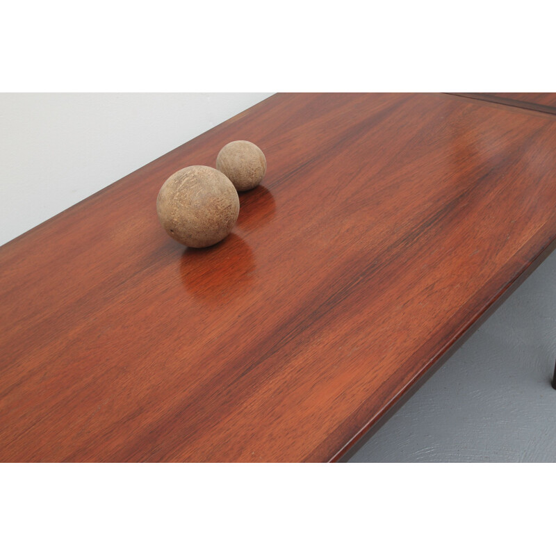 Vintage XL extendable rosewood dining table by Hornslet, Denmark 1960