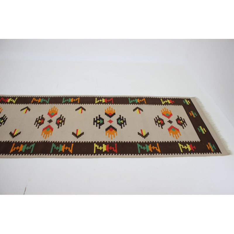 Tapete de lã Vintage Kilim 1960