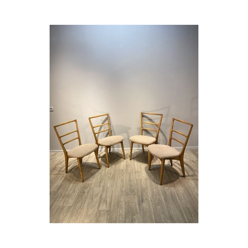 Set of 4 vintage chairs by Swarzędzka Fabryka Mebli, Poland 1960