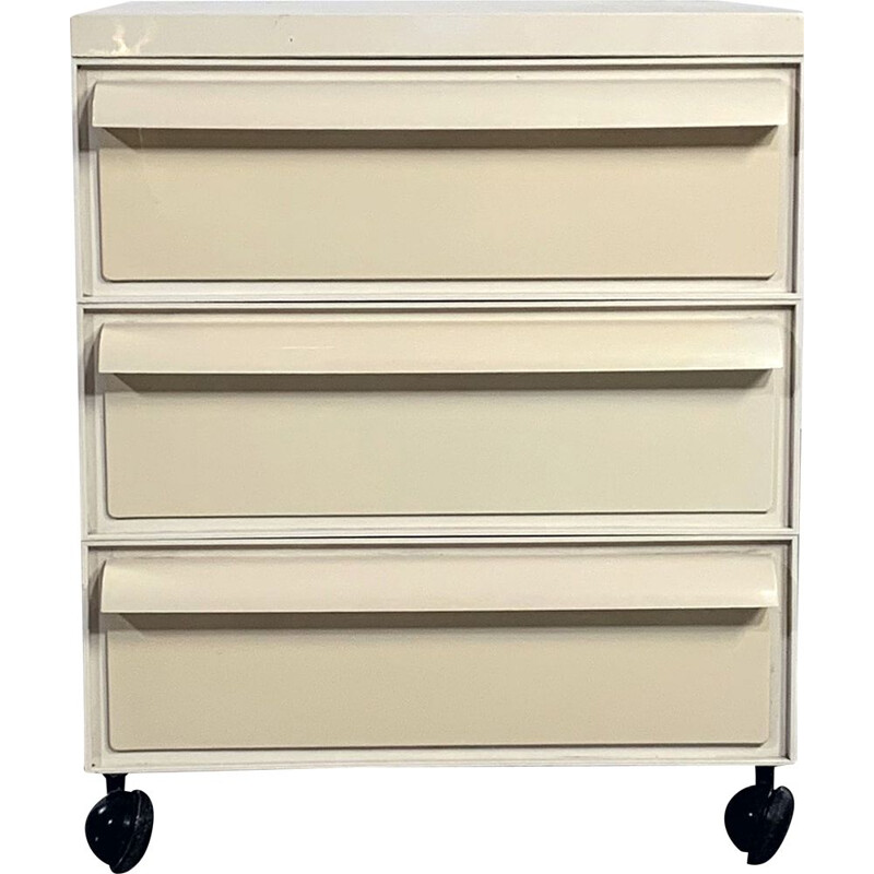 Vintage Chest of drawers on wheels model 4601 by Simon Fussell for Kartell, 1970s