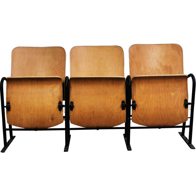 Triple sièges vintage strapontin