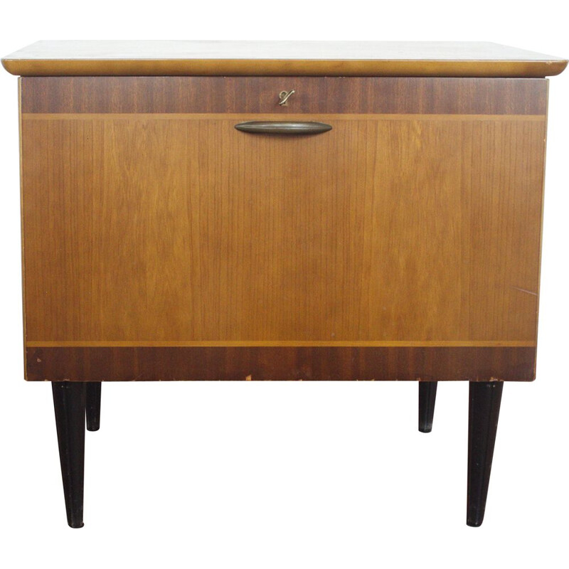 Midcentury Record Cabinet, For Hi Fi, Commode From Sweden 1950s