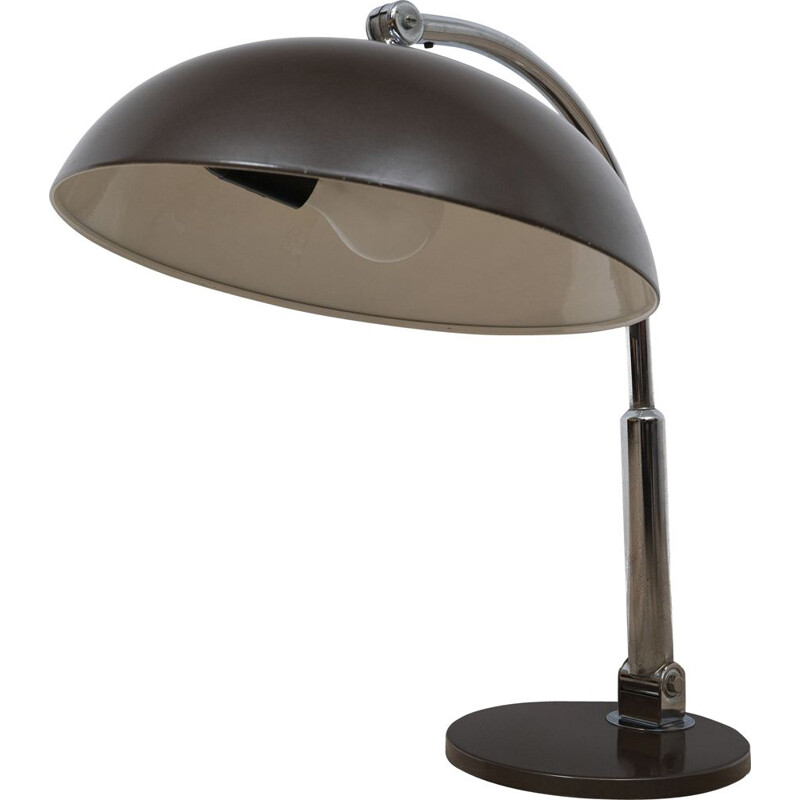 Lampe de bureau vintage en métal chromé "144" par H. Busquet