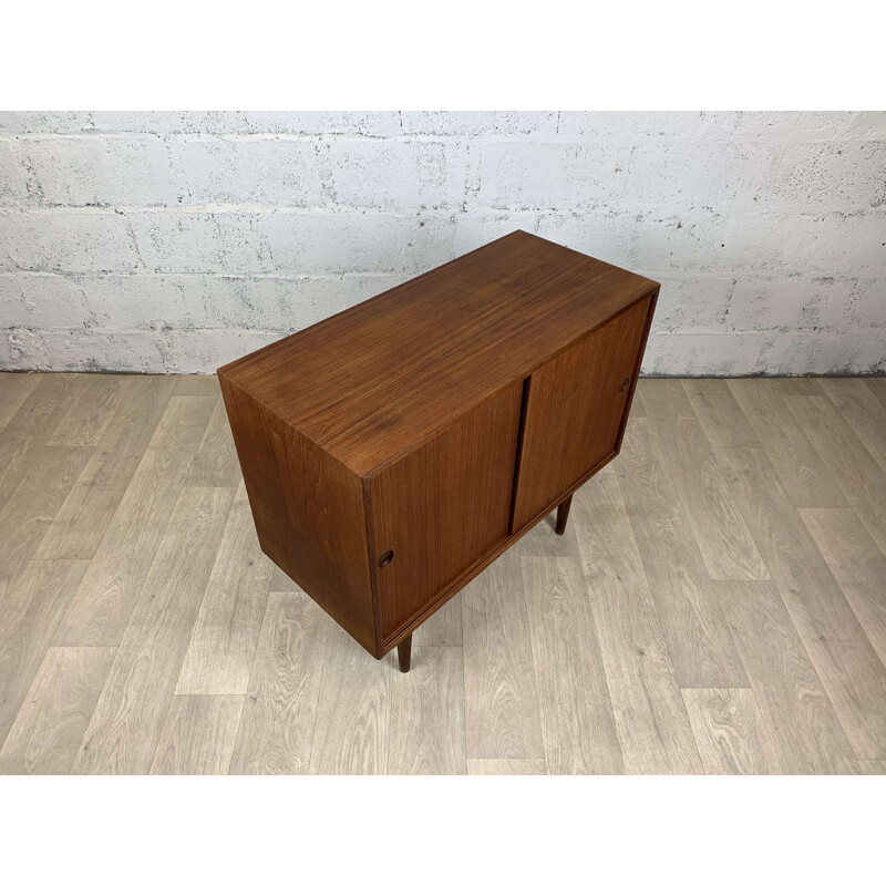 Vintage teak highboard by Kai Kristiansen for FM Møbler, Scandinavian 1960