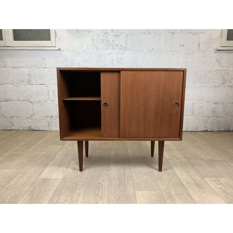 Vintage teak highboard by Kai Kristiansen for FM Møbler, Scandinavian 1960