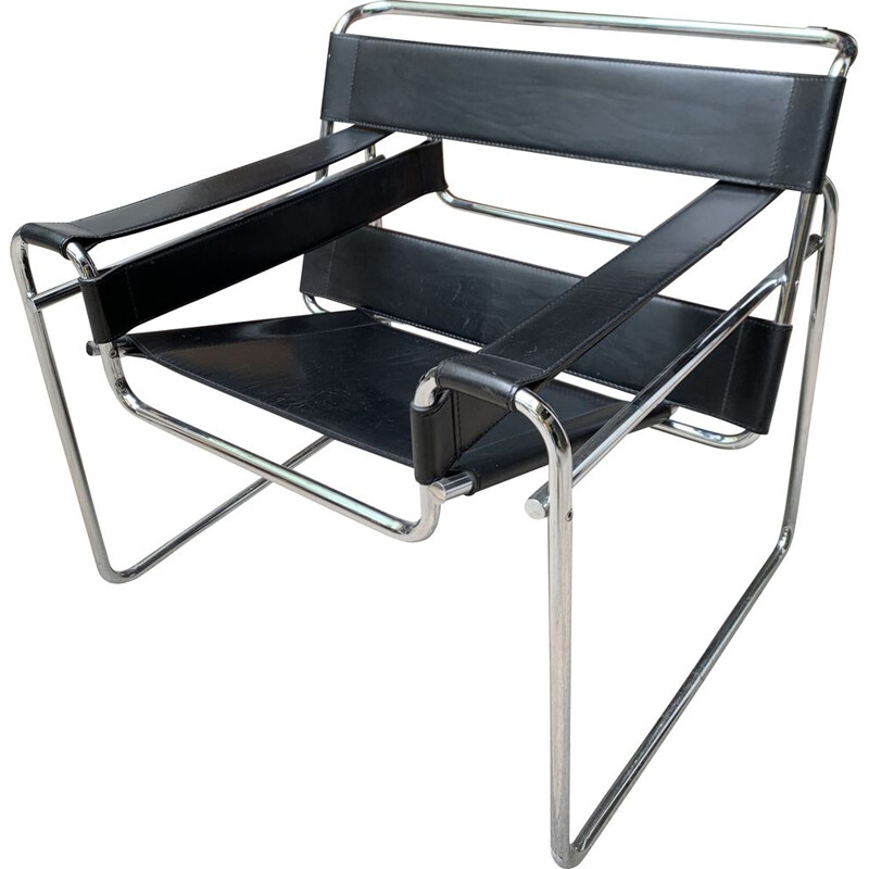 Vintage Wassily armchair Marcel Lajos Breuer 1975