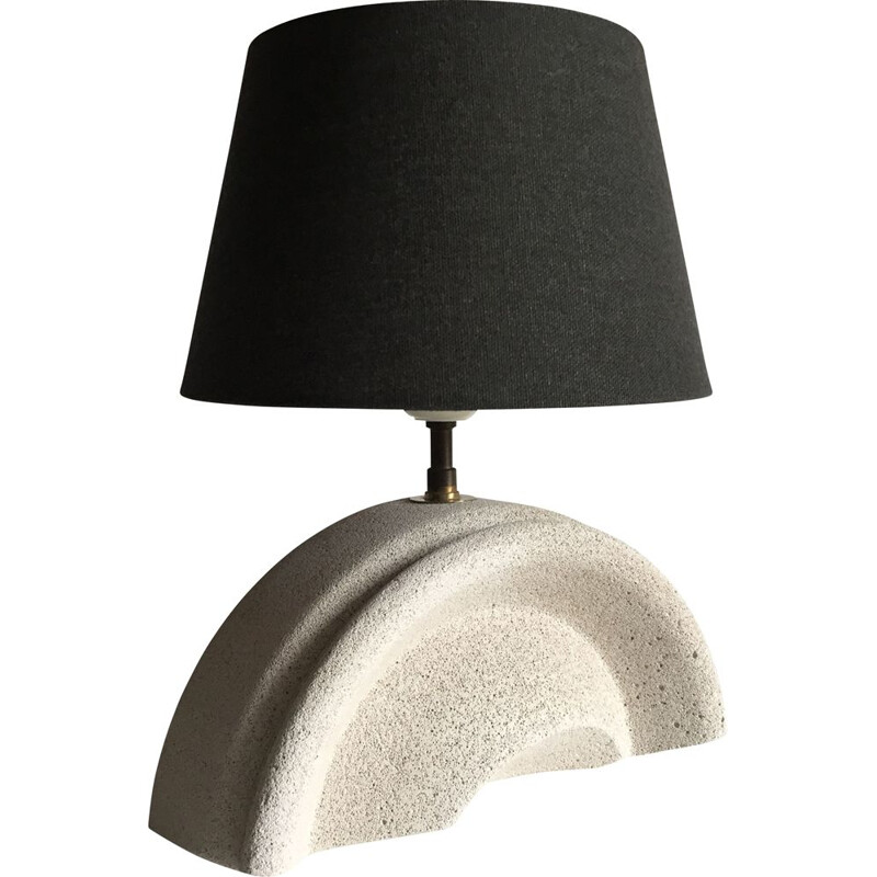 Vintage lamp in cellular concrete inspired by Albert Tormos 1980