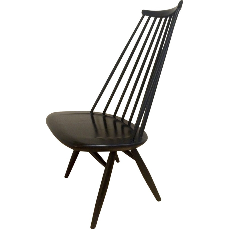 "Mademoiselle" black chair, Ilmari TAPIOVAARA - 1960s